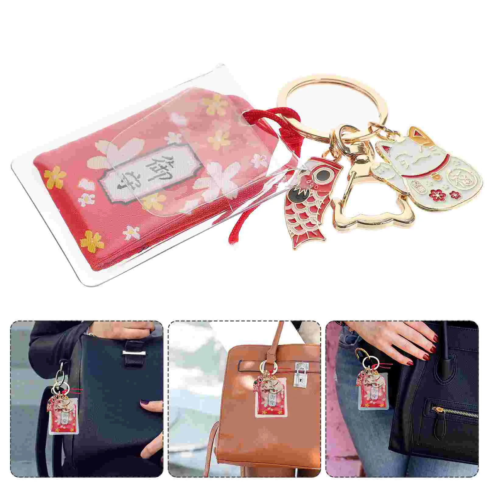 

Ornament Blessing Keychain Decoration Japanese Luck Car Charm Fortune Home Accessories