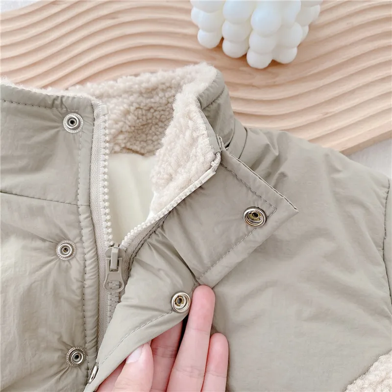 Manteau épais et décontracté pour bébé fille et garçon, veste chaude pour l\'hiver et l\'automne, vêtements d\'extérieur pour bébé, pardessus de noël