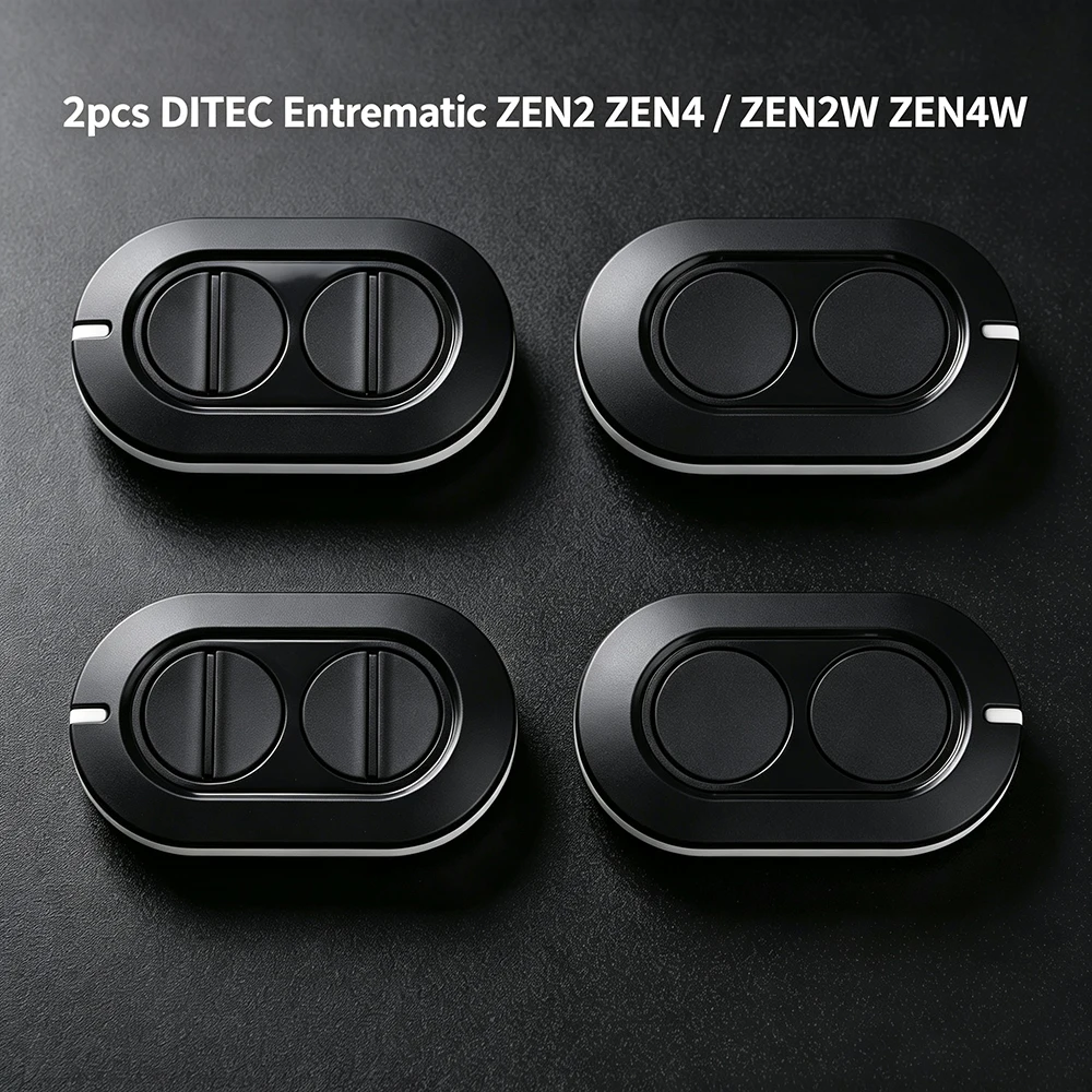 2pcs DITEC Entrematic Compatible Remote Control ZEN2 ZEN4 GOL4 BIXLP2 433.92MHz Garage Gate Opener Rolling Code Transmitter