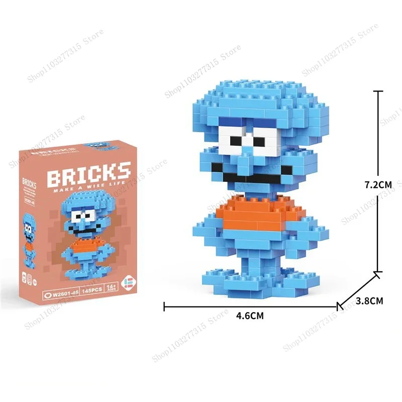 SpongeBob SquarePants Doll Building Blocks Patrick Star Animal Model Small Particles Assembled DIY Puzzle kids birthday gifts