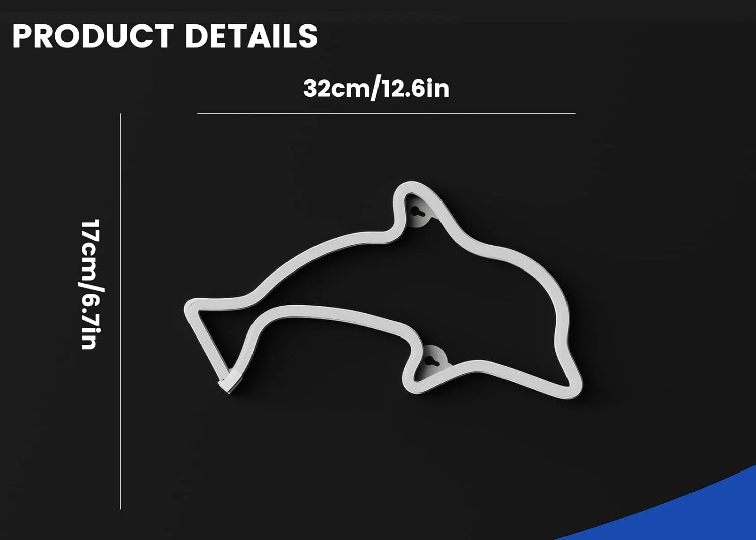 Dolphin Neon Sign USB Powered Neon Lights Signs Dolphin Night Light Nautical Decor Ocean Decor Under The Sea Party Decorations