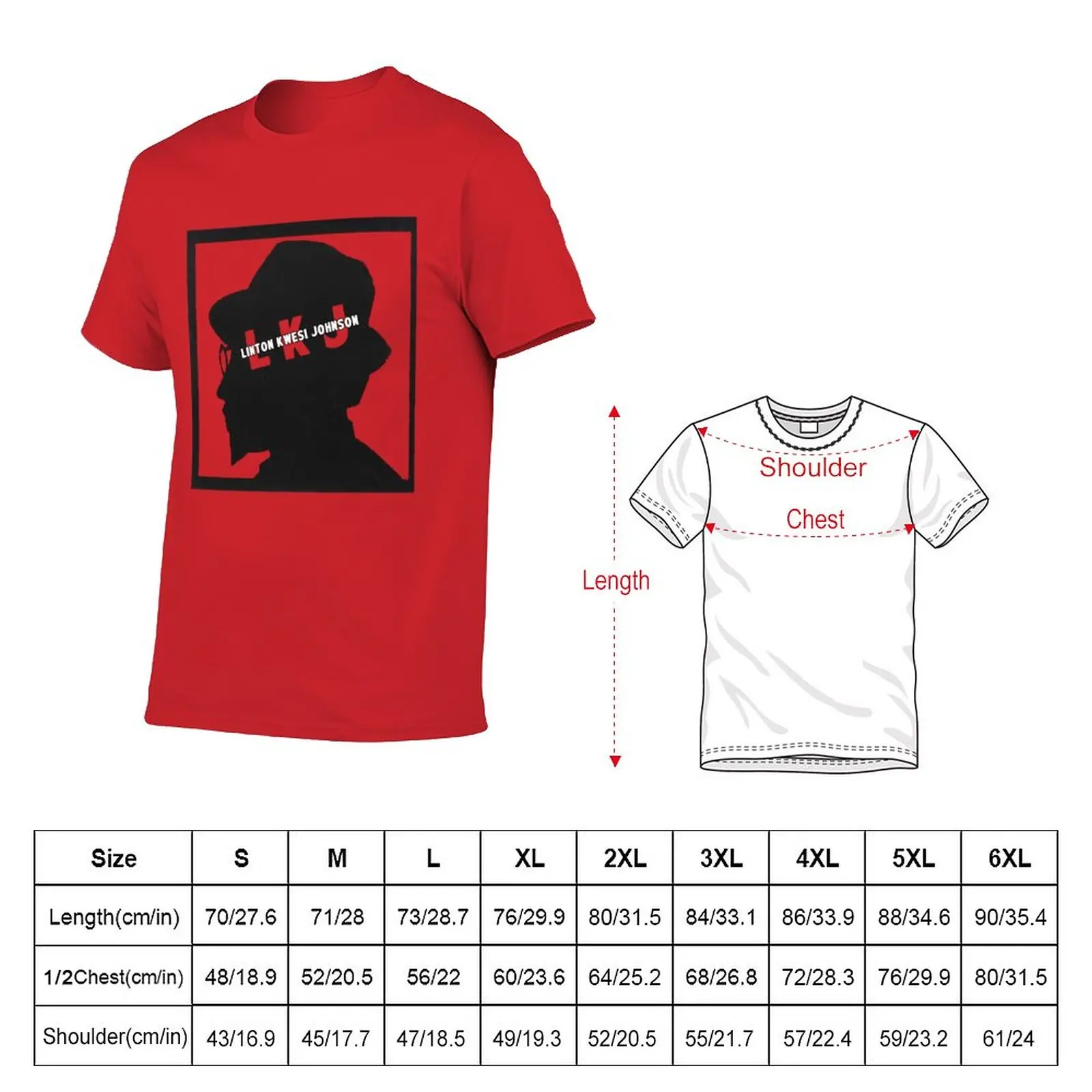 Camisetas gráficas LKJ (Shadow) masculinas, camisetas engraçadas para homens