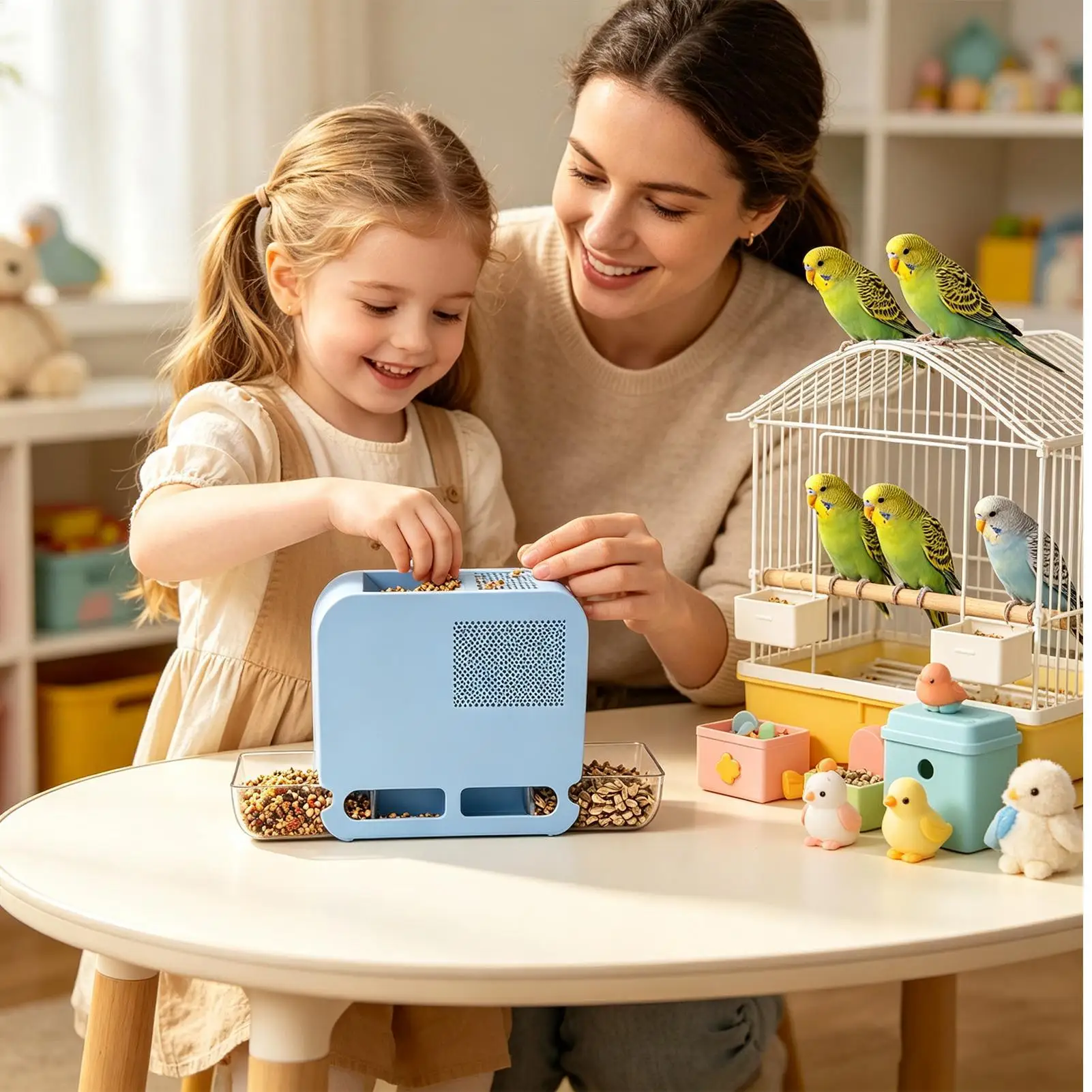 Electric Bird Seed Hull Blower Machine Efficient Adjustable Speed Bird Food Separator Easy Cleaning Save Time For Farm Grain