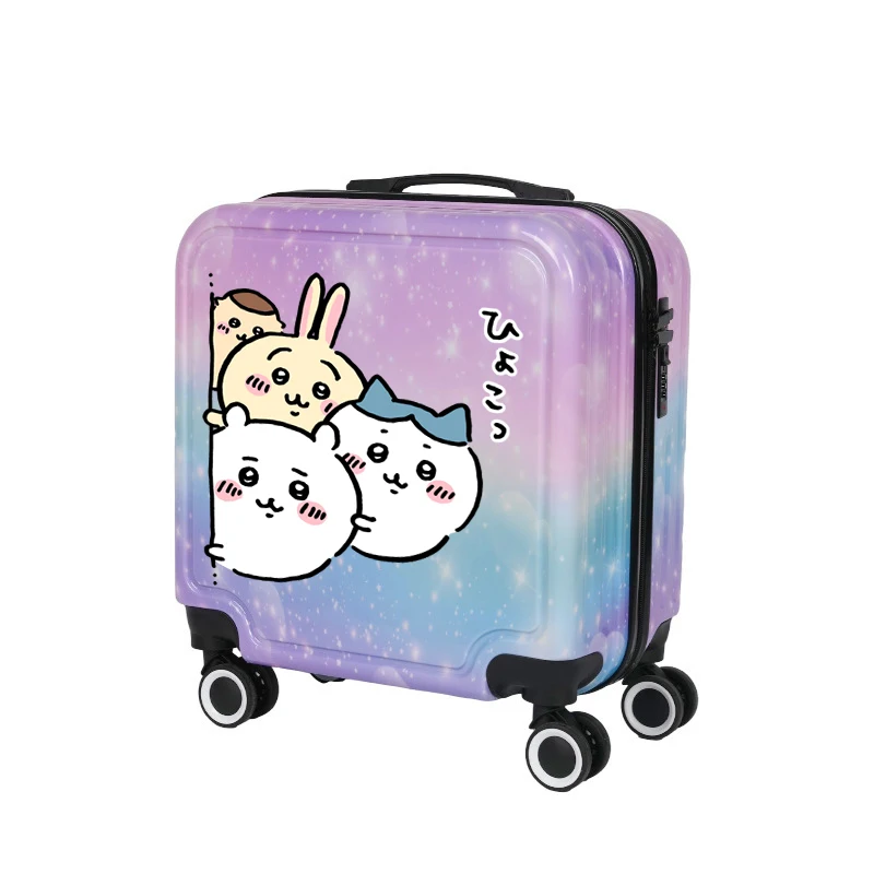 MINISO kawaii password suitcase 18 inches chiikawa cartoon cute child High capacity travel Carry-on suitcase Fashion new style