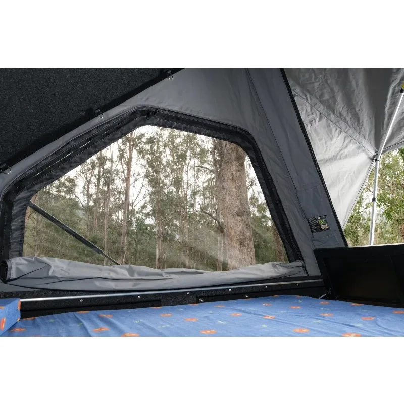 Camping Waterproof Triangular Tent Box Rooftop Aluminum Hard Shell Car Roof Top Tent With Roof Rack