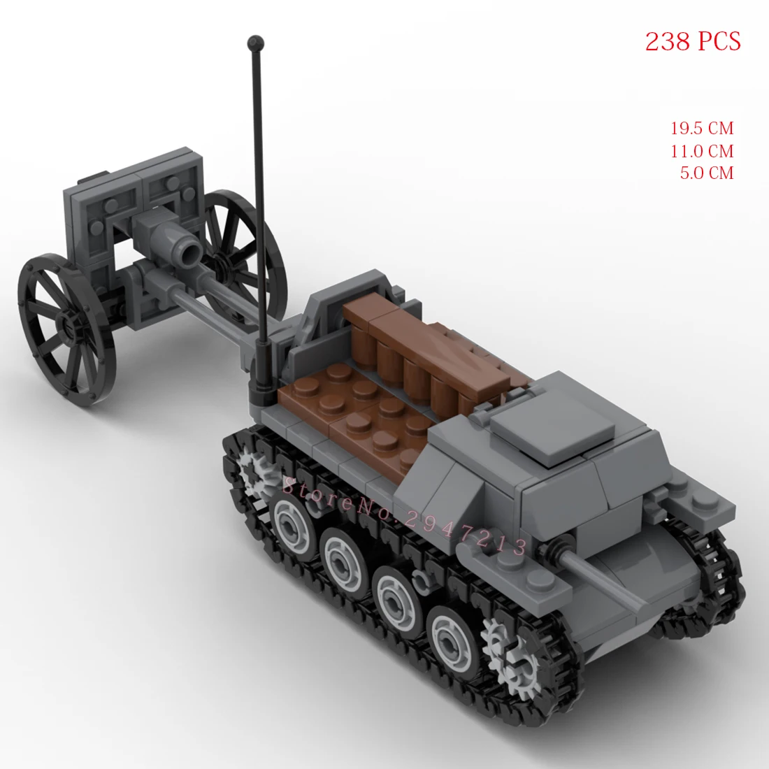 hot military WWII Technology T-20 tractor tank GAZ UAZ vehicles Soviet Army war weapons model bricks Building Blocks toys gift