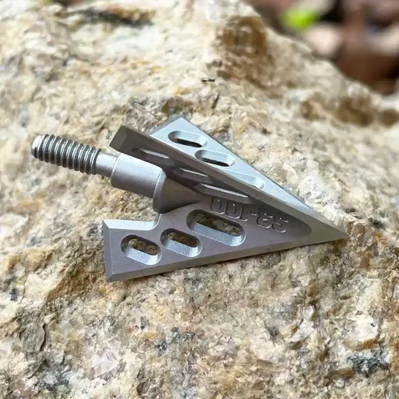 6/12 100 Grain Stainless Steel 3 Blade Fixed Arrowheads Tip Archery Broadheads Compound Bow Hunting S3-100