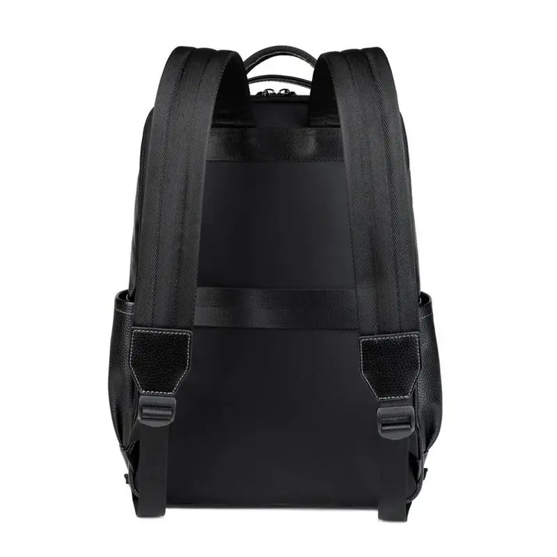 Genuine Leather Men's Business Backpack Large Capacity Travel Bag Trendy Top Layer Cowhide Computer Bag Casual Simple Style SAC