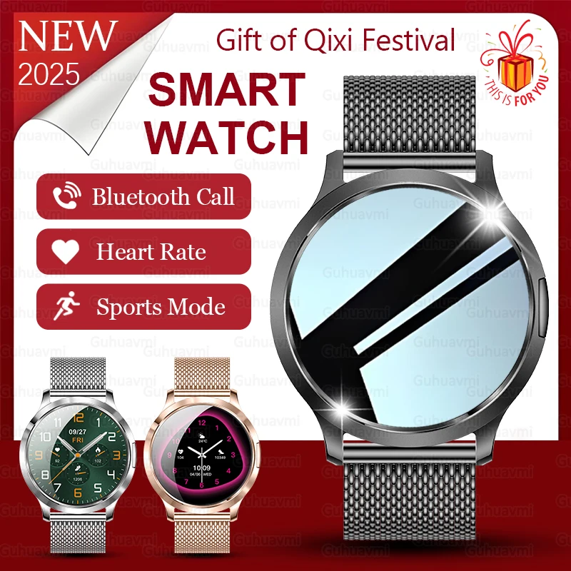 

2025 New Fashion Smart Watch 1.32'' AMOLED HD Screen Custom Dial Bluetooth Call Heart Rate Health Smartwatch For Men Women Gifts