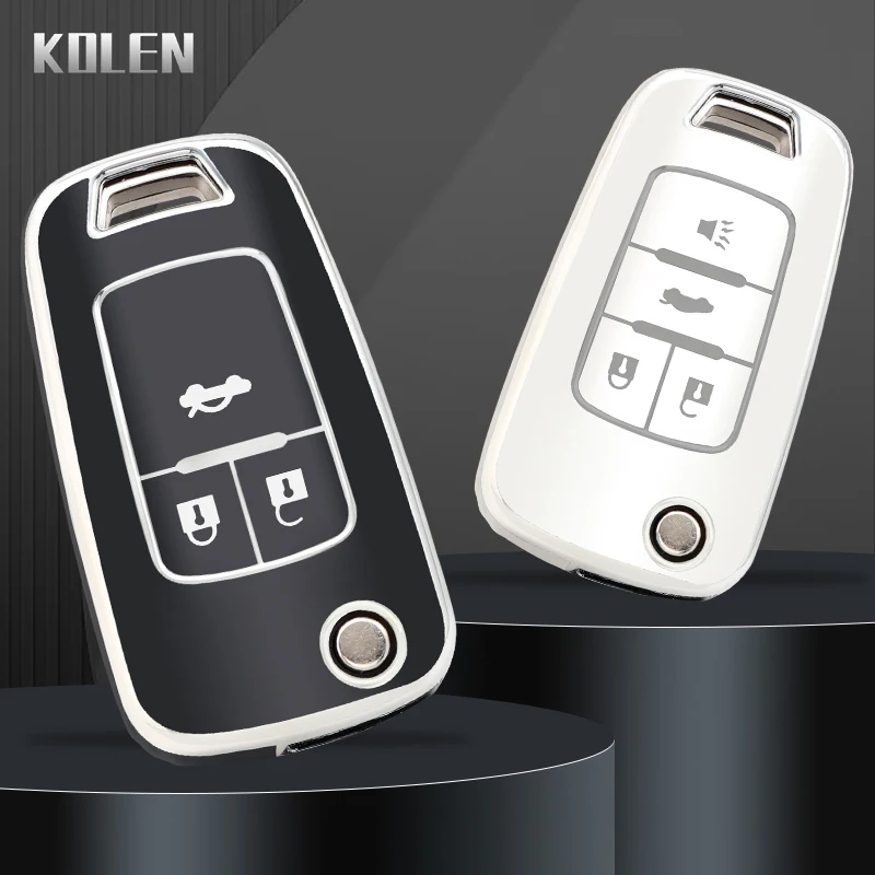 TPU Car Key Case Cover Shell Fob For Chevrolet Cruze Aveo Trax Sail Malibu For Opel Vauxhall Astra Corsa Meriva Insignia Zafira