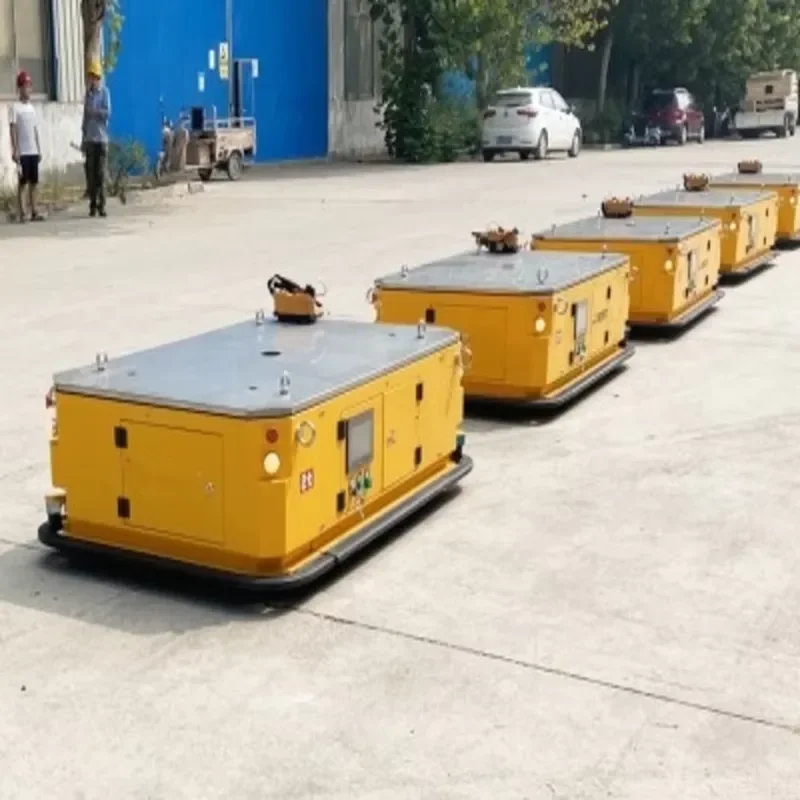 for Warehouse 10 Tons Steel Automatic Transfer Vehicle Remote Control Curved Rail Mobile Cart 380V 220V