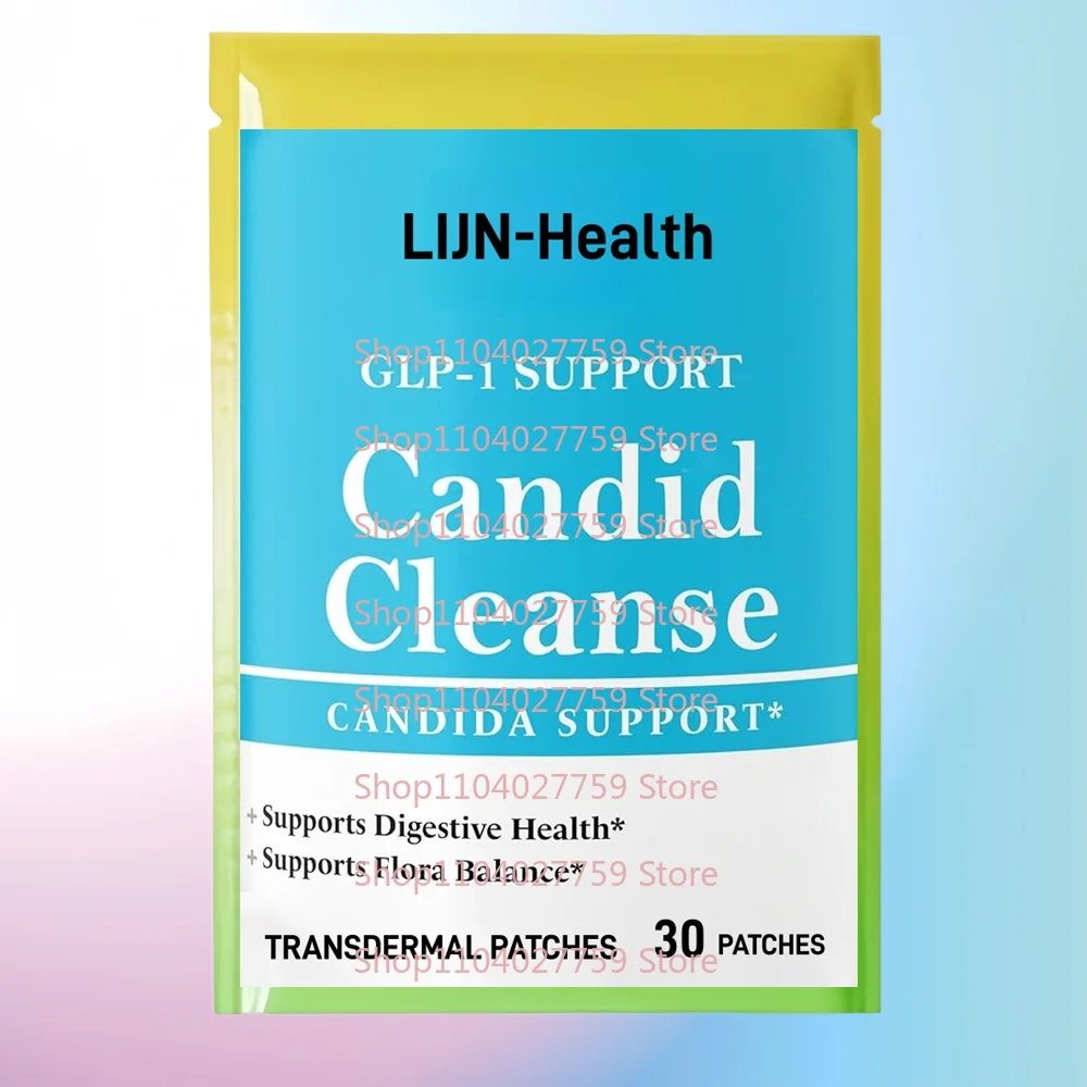 

30 пластырей Candid Cleanse Transdermal Patches с листом орегано, капиловой кислотой для пищеварительной здоровья