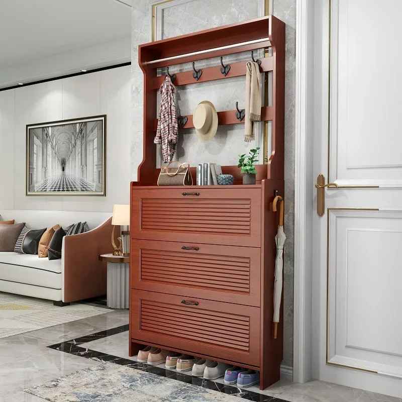 

Closet Stand Shoe Cabinets Rack Wooden Mobile Narrow Shoe Cabinets Display Bedroom Muebles Para El Hogar Furniture Living Room