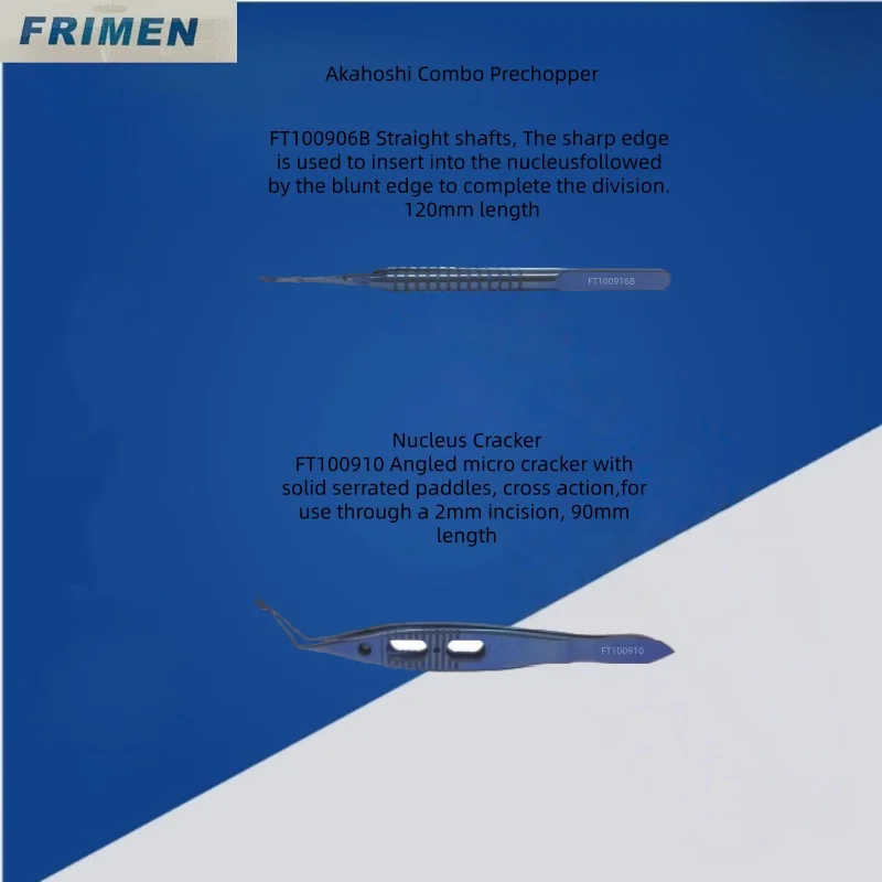 Strumenti per pinze oftalmiche Akahoshi Combo Prechopper Nucleus Cracker