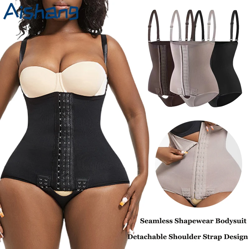 Damen Shapewear Bodysuit Bauchkontrolle Höschen Hohe Taille Trainer-Gürtel Shorts Körperformer Po-Lifter Kompressionsunterwäsche