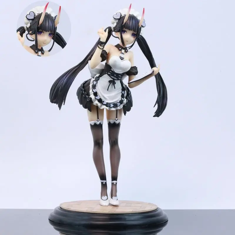 

Anime Azur Lane Ijn Noshiro Maid Outfit Pvc Action Figure Girl Collectible Model Toys Doll Statue Anime Fans Desktop Decoration