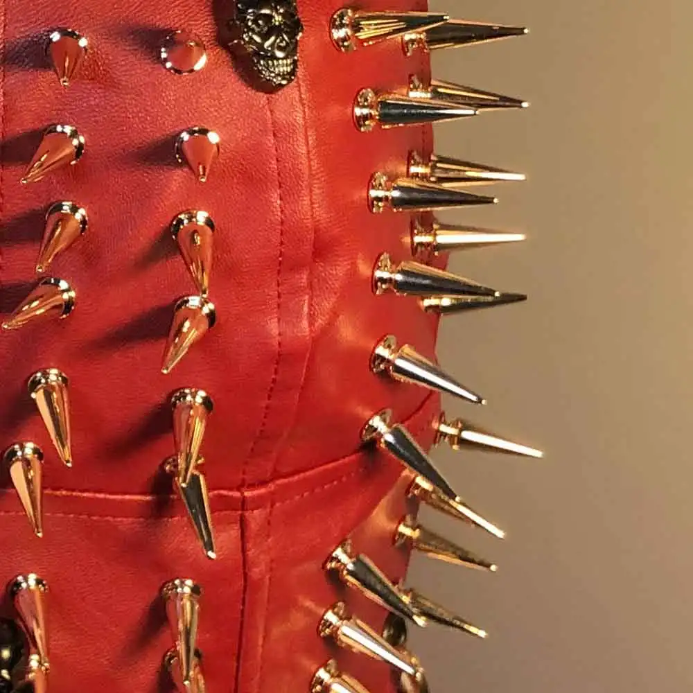 دبوس بو الجلود القوطية E-Girls Y2K الرسن بروتيل القمم ايمو ايكو Kawaii الشرير الصخرة Harajuku القوطي الجرونج ملابس للنادي رصع برشام #6