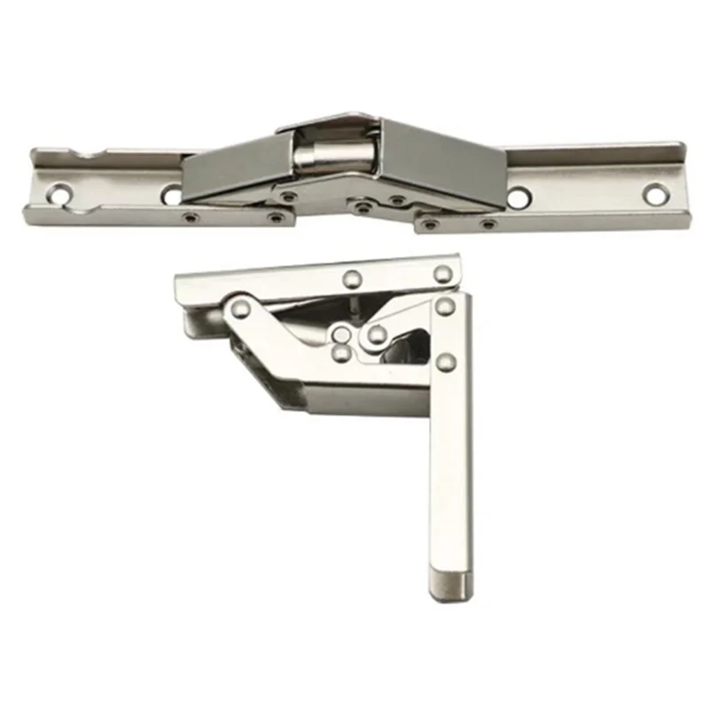 

MCGS-8Pcs Self-Locking Folding Hinges Brackets Spring For Replace Old Hinges Cabinets Installation Tools Spare Parts