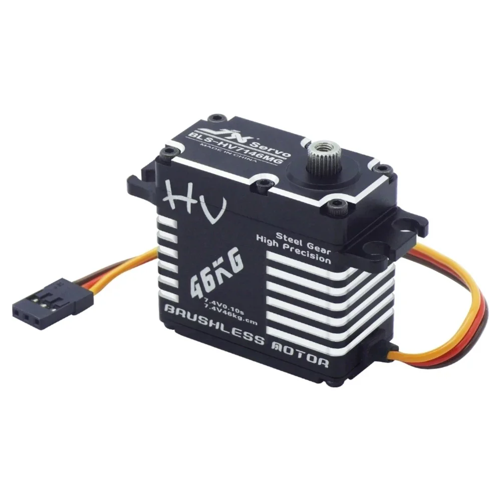 ใหม่ JX Servo BLS-HV7146MG 46KG Full CNC Digital Brushless มาตรฐานกันน้ํา Servo สําหรับ RC รถรถบรรทุก Crawler เฮลิคอปเตอร์หุ่นยนต์