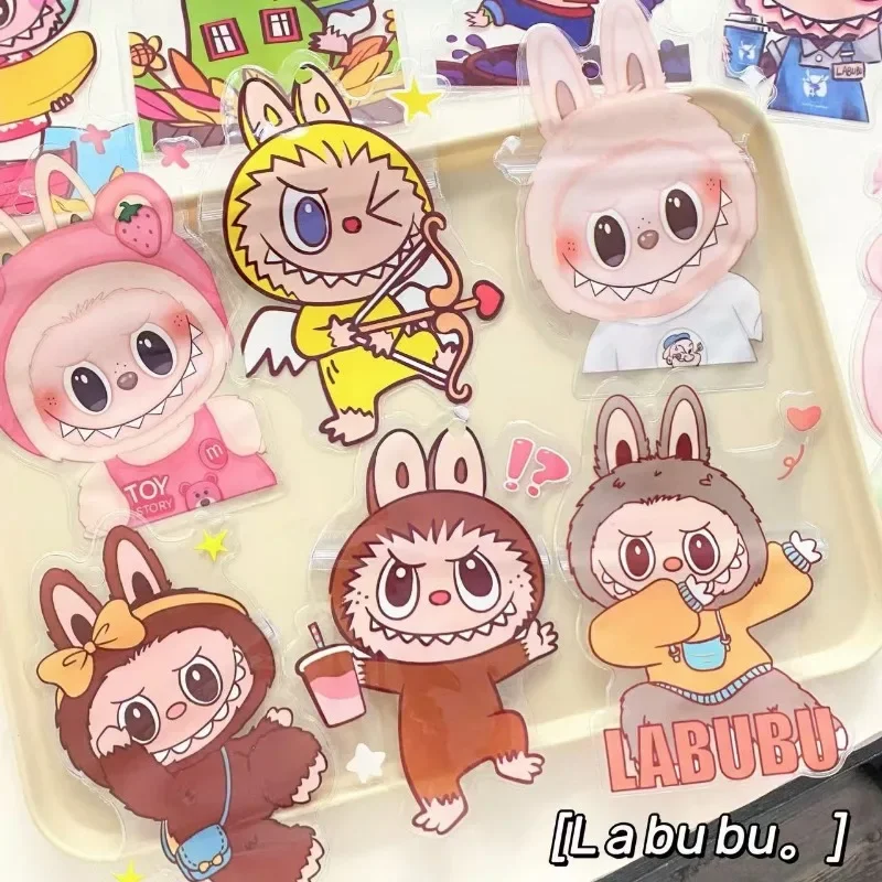 Ins Style High Beauty Anime Cartoon Cute LABUBU Self Sealing Bag Handmade Bookkeeping Material Packaging Snack Self Adhesive Bag