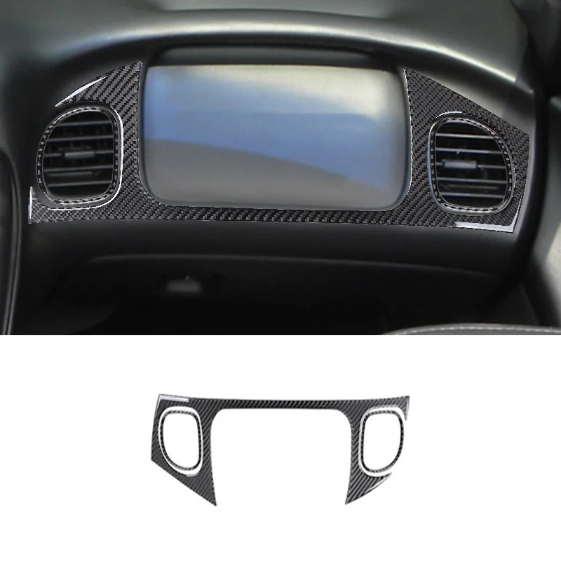 

Car Co-Pilot Side Air Outlet Sticker Decal Carbon Fiber Interior Trim Cover for Chevrolet Corvette C5 Z06 1998-2004 Accessories