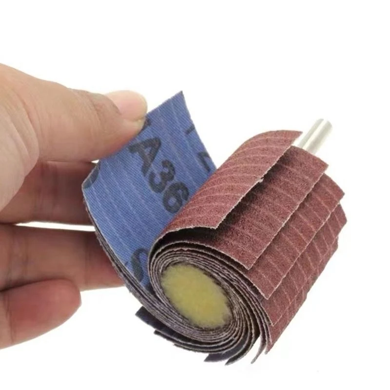 

Emery Cloth Wire Striping Polishing Wheel 6mm Shanks Grinding Polishing Wheel