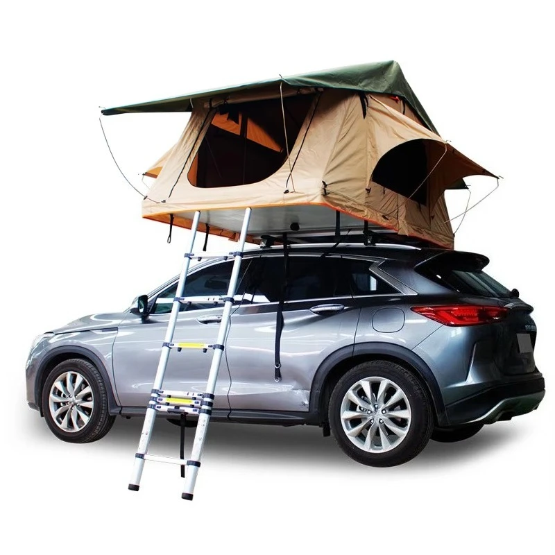 Off-Road Camper Fold Out Waterproof Softshell Trailer Camping Rooftop Tent Foldable Roof Top Tent
