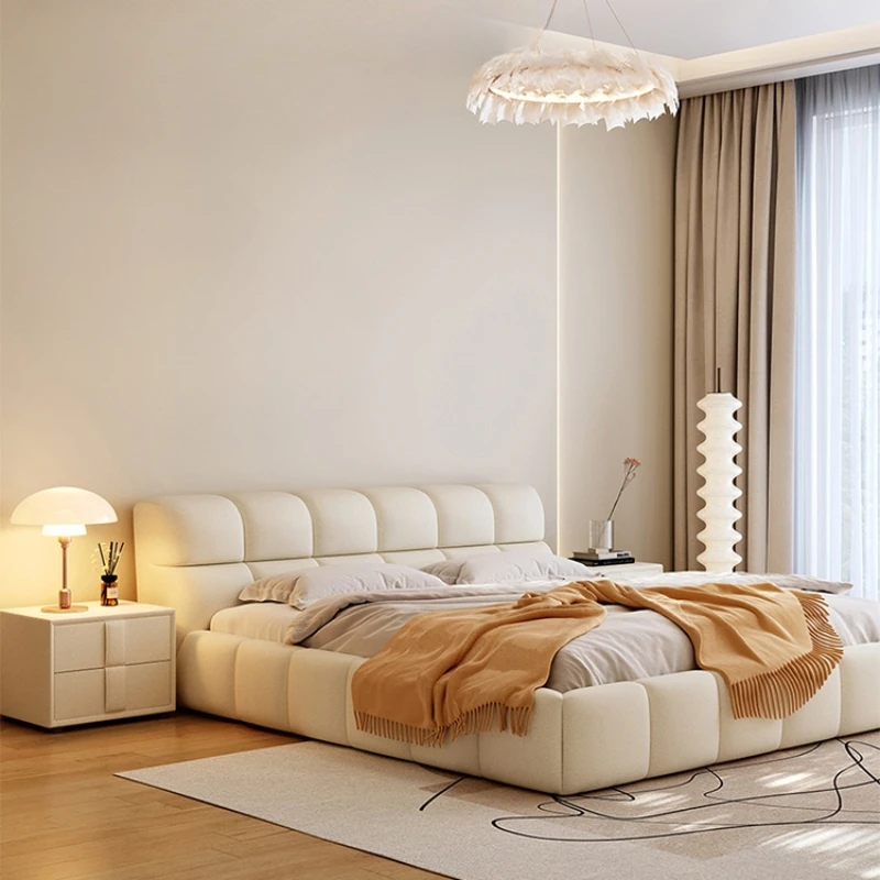 Headboard Decoration Double Bed Comforter Luxury Bedframe Living Room Double Bed Bedroom King Size Camas De Dormitorio Furniture