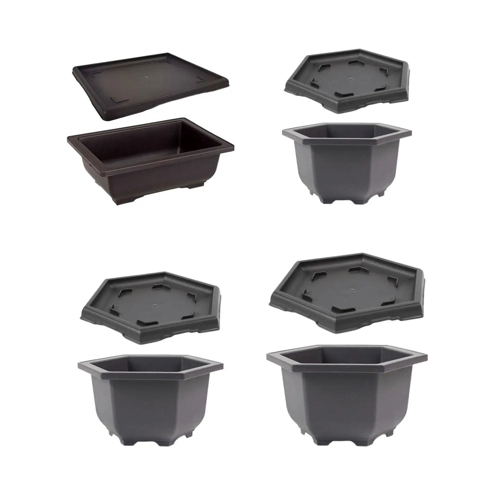 Training Pots with Tray Thick Plant Pots with Drainage Hole Multi-Function Plant