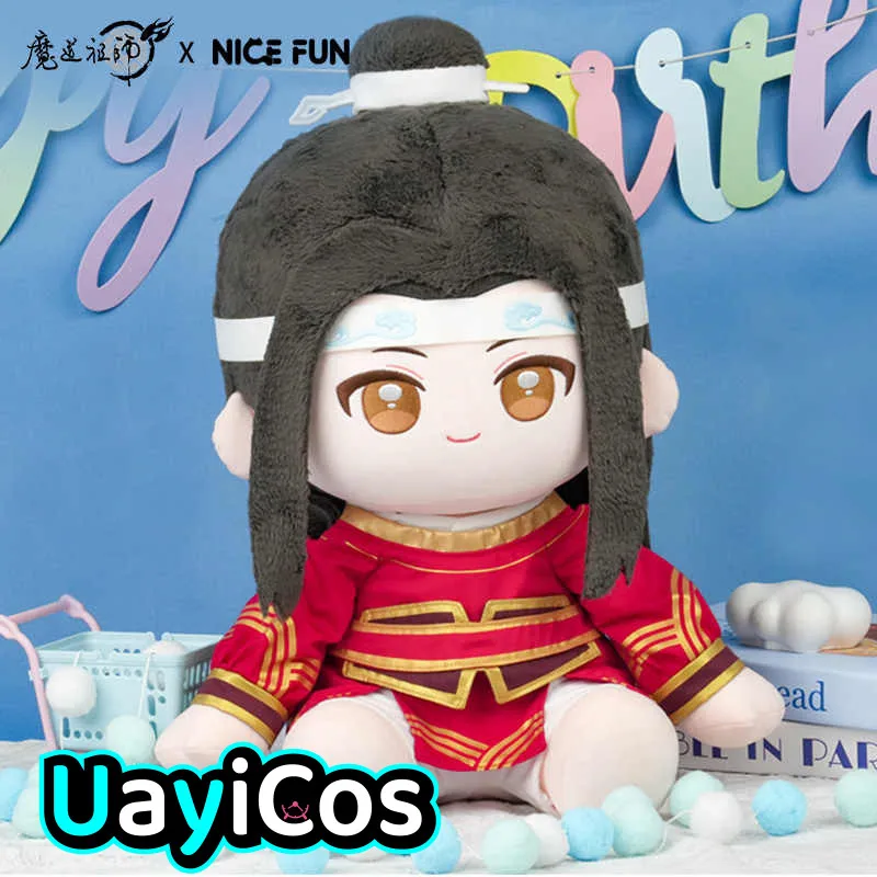 

40cm Grandmaster Of Demonic Mo Dao Zu Shi Lan Wangji Wei Wuxian Birthday Stuffed Plushie Plush Doll Clothes Pillow Anime Toy Kid