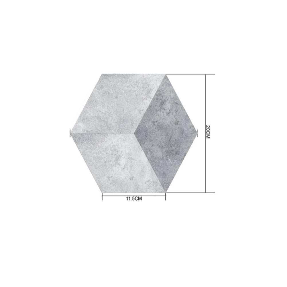 

10 Pcs Pearlescent Hexagonal Anti-slip Floor Patch Waterproof Stickers Bathroom