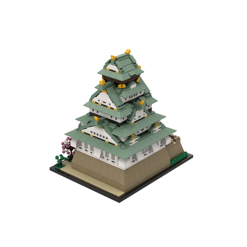 1612 個 MOC 大阪城ビルディングブロック教育建築ギフト子供の創造性と操作能力トレーニング
