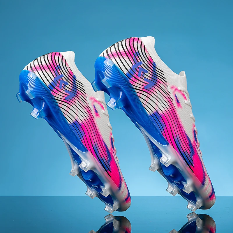 Lightweight Competition Football Cleats, High‑Elastic EVA Midsole, Strong Grip Spike Outsole, Comfort Padded Tongue, Wear‑Resist