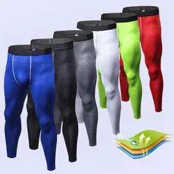 Pantaloni da allenamento attillati da uomo PRO sport Fitness pantaloni da corsa pantaloni ad asciugatura rapida Running Leggings da allenamento sportivi da basket