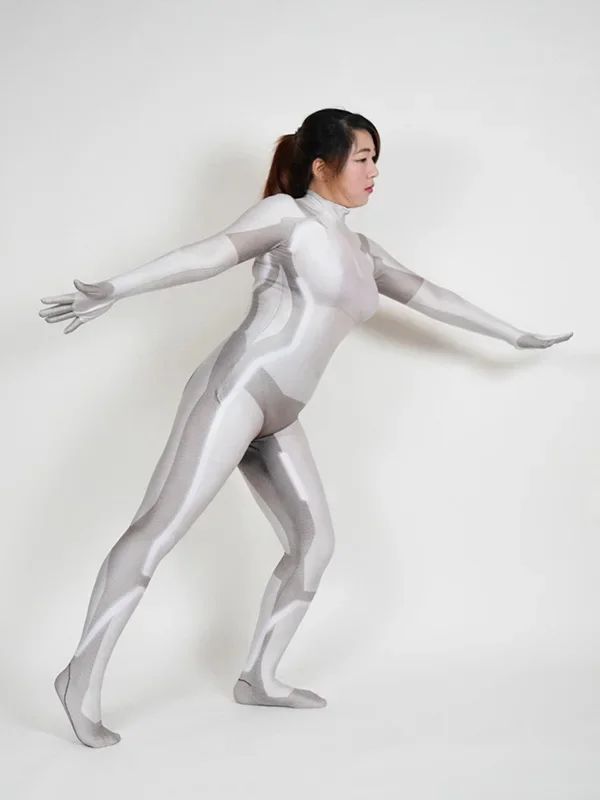 Halloween Adults Kids Tron Legacy Cosplay Costume Female Girls  Superhero Zentai Suit Woman Bodysuit