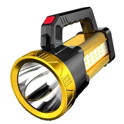 Outdoor Lighting Handheld Flashlight Approx. 170*90*90mm Lightweight Design Long Battery Life Side Light Feature