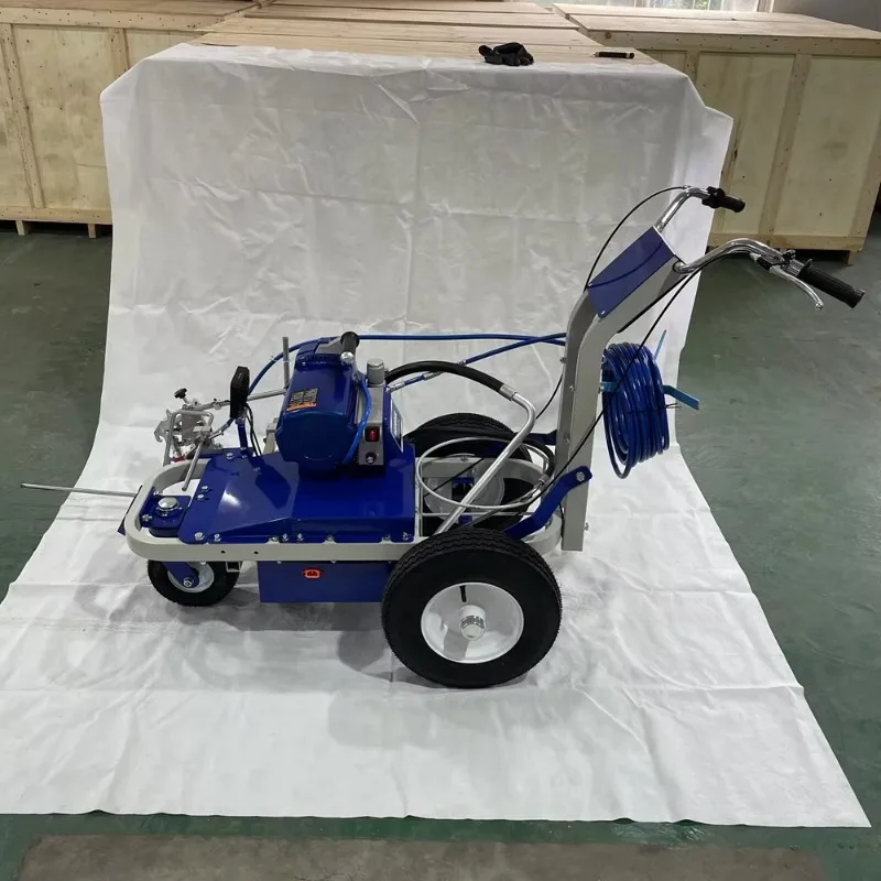 Hand Push Cold Spray Road Marking Machine Parking Lot Line Painting Equipment Hydraulic Sprayer For Floor Marking Customized