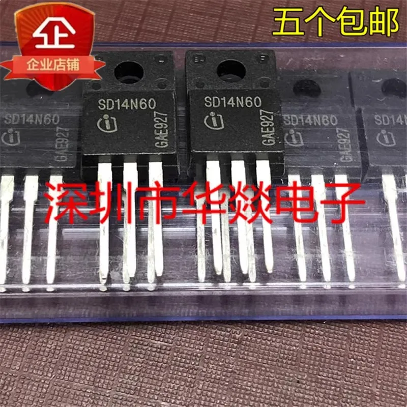 5PCS/  SD14N60  TO-220F 600V 14A  Brand New In Stock, Can Be Purchased Directly From Shenzhen Huayi Electronics