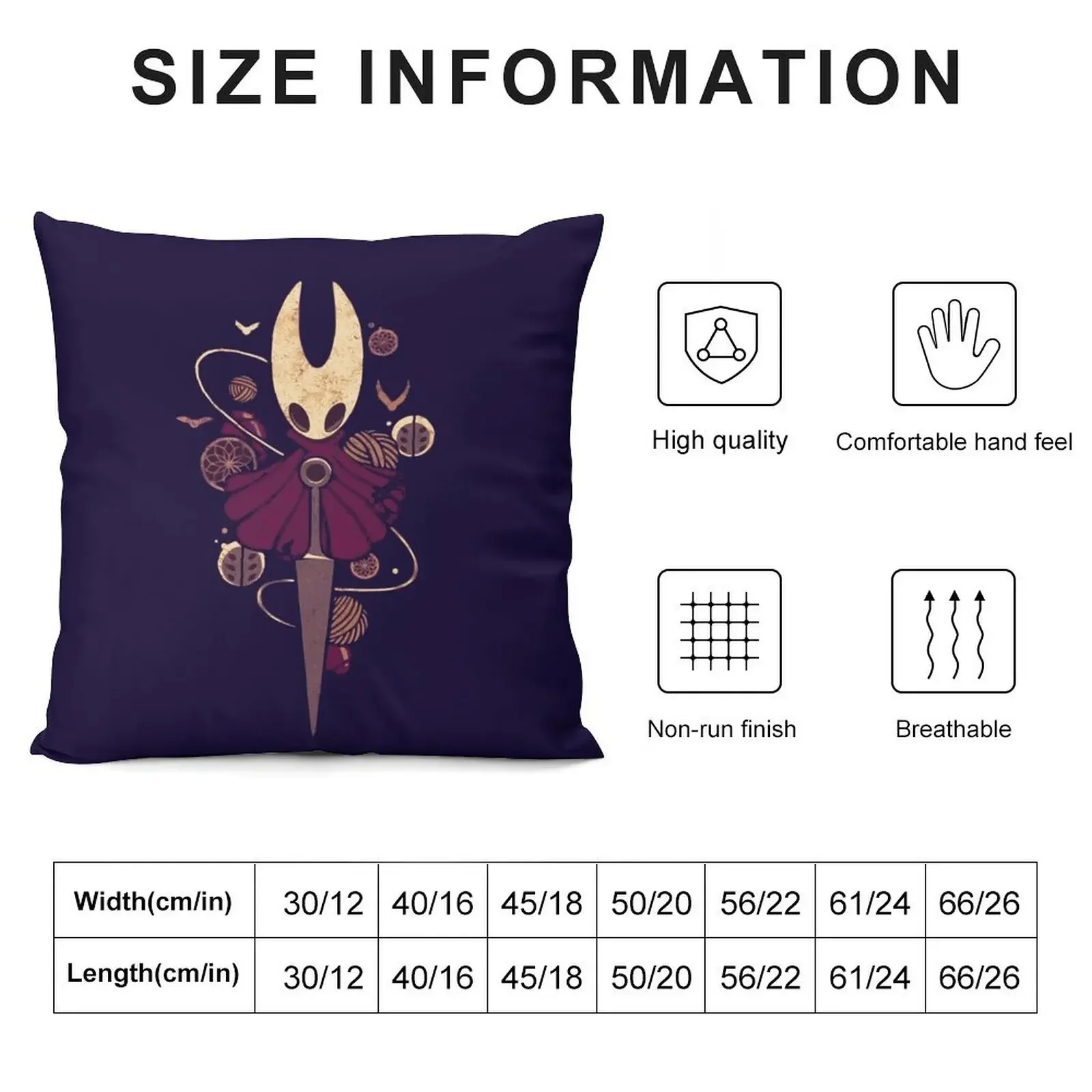 Silksong Hollow Knight Hornet Bug Videogame Throw Pillow Covers For Sofas New year Pillow Case pillow