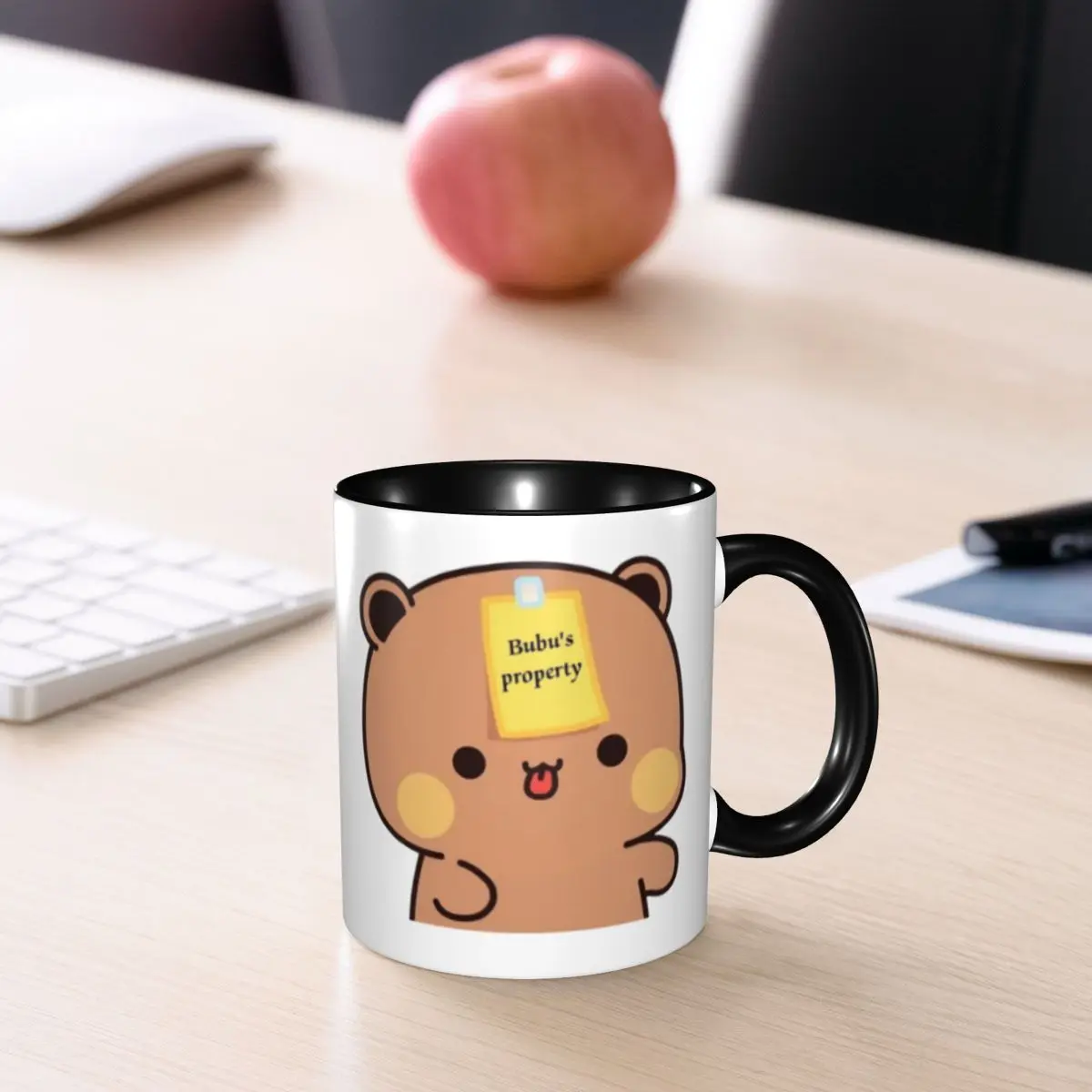 Customized Bubu Dudu Panda And Brownie Bear Couple Mugs DIY Ceramic Milk Tea Coffee Cups 6