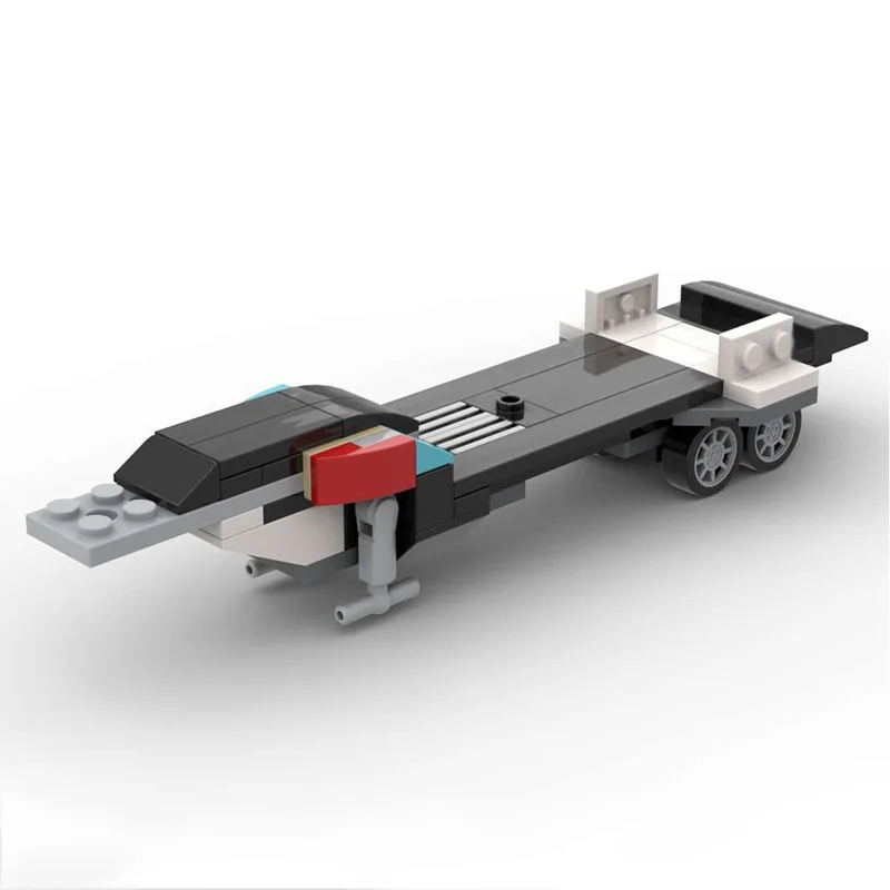 Stadt Auto Modell MOC Bausteine Heavy-Duty Traktor Anhänger Modulare Technologie Kinder Urlaub Geschenke Montieren Spielzeug Anzug