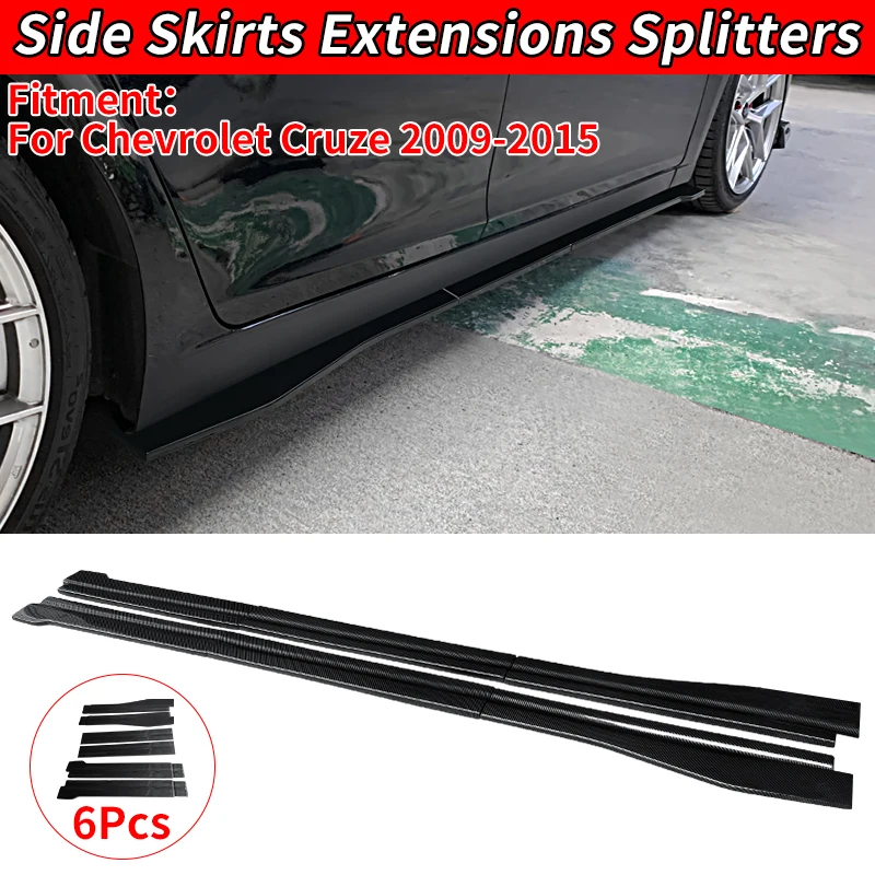 

For Chevrolet Cruze 2009-2015 ABS Plastic Side Skirt Extension Rocker Panel Automotive Modification Exterior Decoration Parts