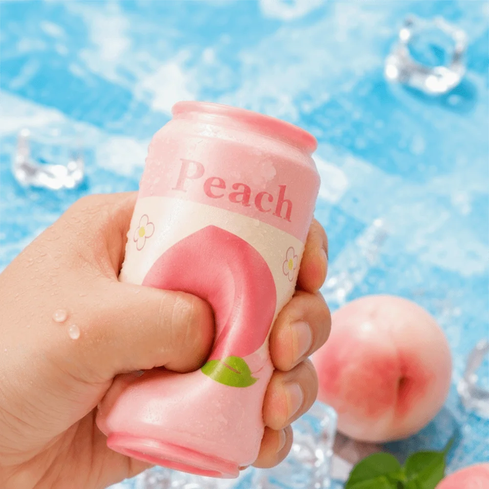Gift Simulated Soda Can Squishy Toy Slow Rebound Fruit Can Fidget Toy Soft Squeeze New Squeezable Toy Adult Puzzle