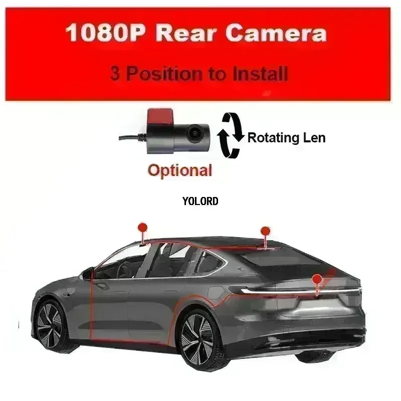 4K التوصيل والتشغيل WIFI داش كام 4K 2160P سيارة DVR OEM نمط مسجل فيديو لتويوتا كامري 9th XV80 / 8th Gen (XV70) 2021-2025