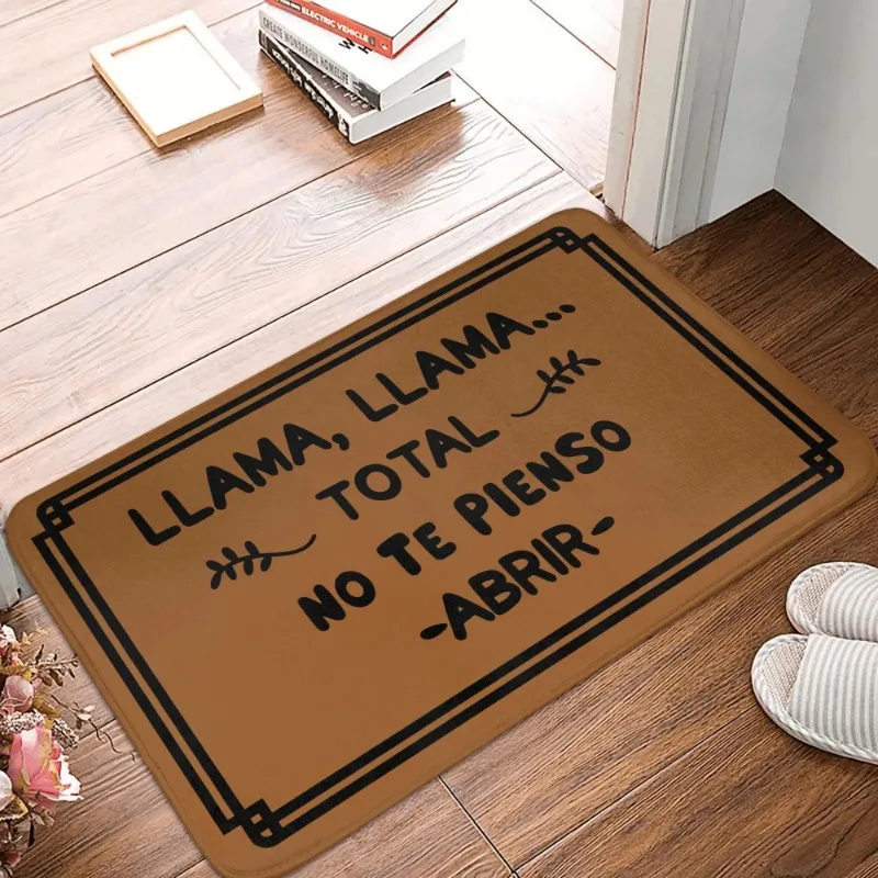 Cute Shoes Slogan We Listen Judge Laugh Front Door Mat Anti-Slip Outdoor Doormat Kitchen Bedroom Entrance Rug Carpet