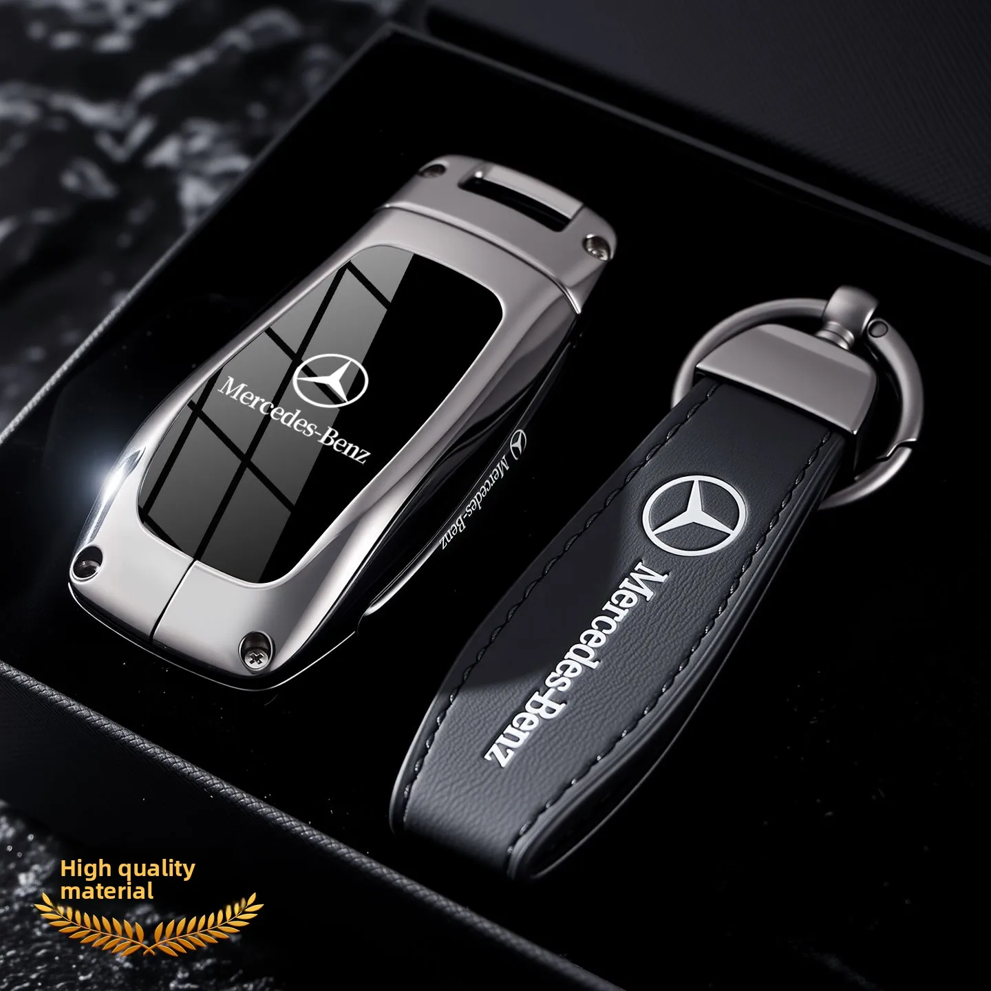 Car Key Case Fob Cover Holder Protect For Mercedes Benz 2022 C S Class W206 W223 S350 C260 C300 S400 S450 S500