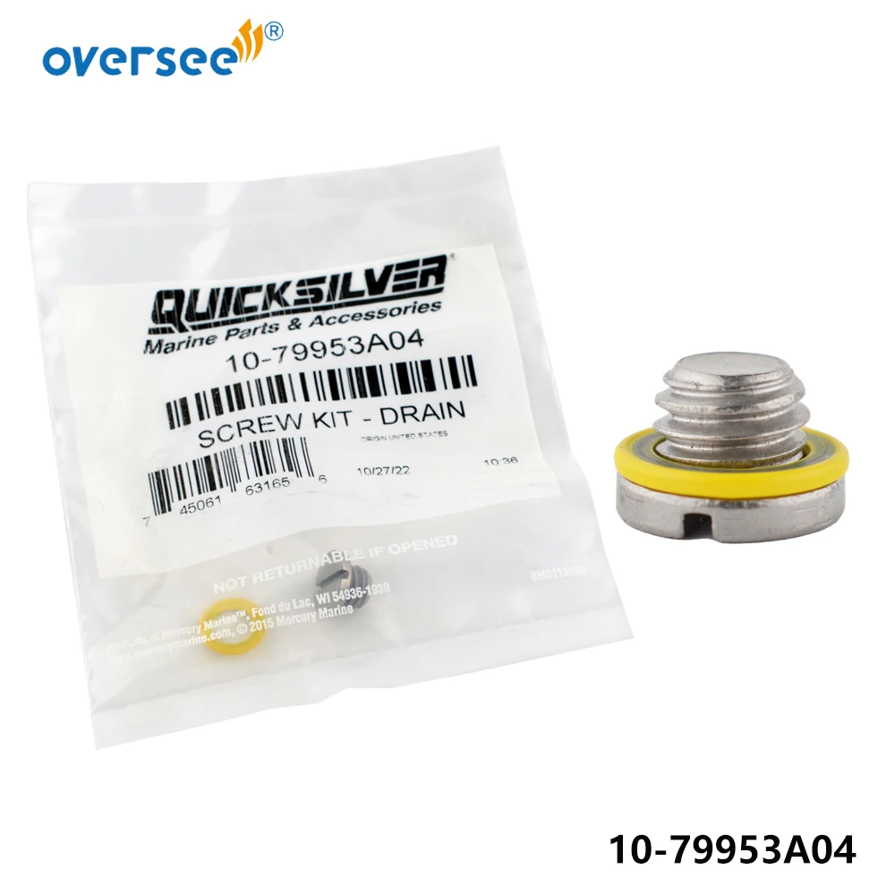 

Набор сливных винтов и прокладок 10-79953A04 для коробки передач Mercury Quicksilver 79953A04 (оригинал)