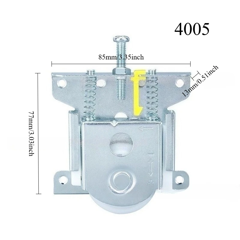 باب منزلق لخزانة الملابس الثقيلة، عجلة متحركة سفلية، عجلة معلقة، باب خزانة أثاث، ملحقات مسار بكرة الباب