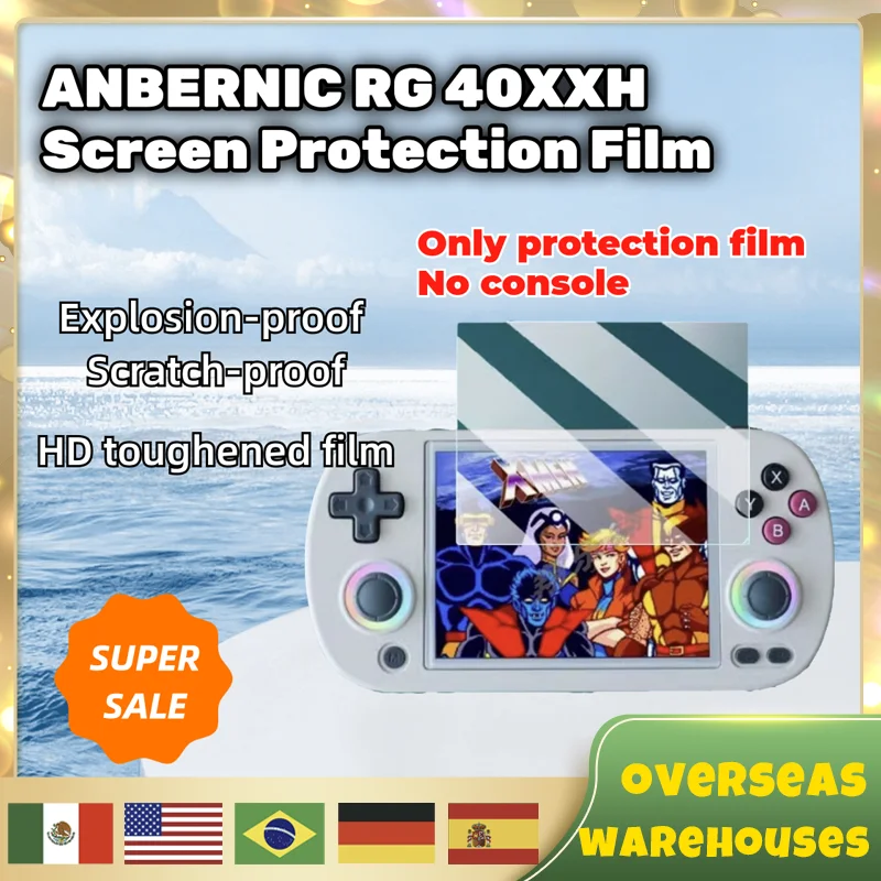 

For ANBERNIC RG40XXH Retro game console screen protective film HD toughened film Explosion-proof and scratch-proof