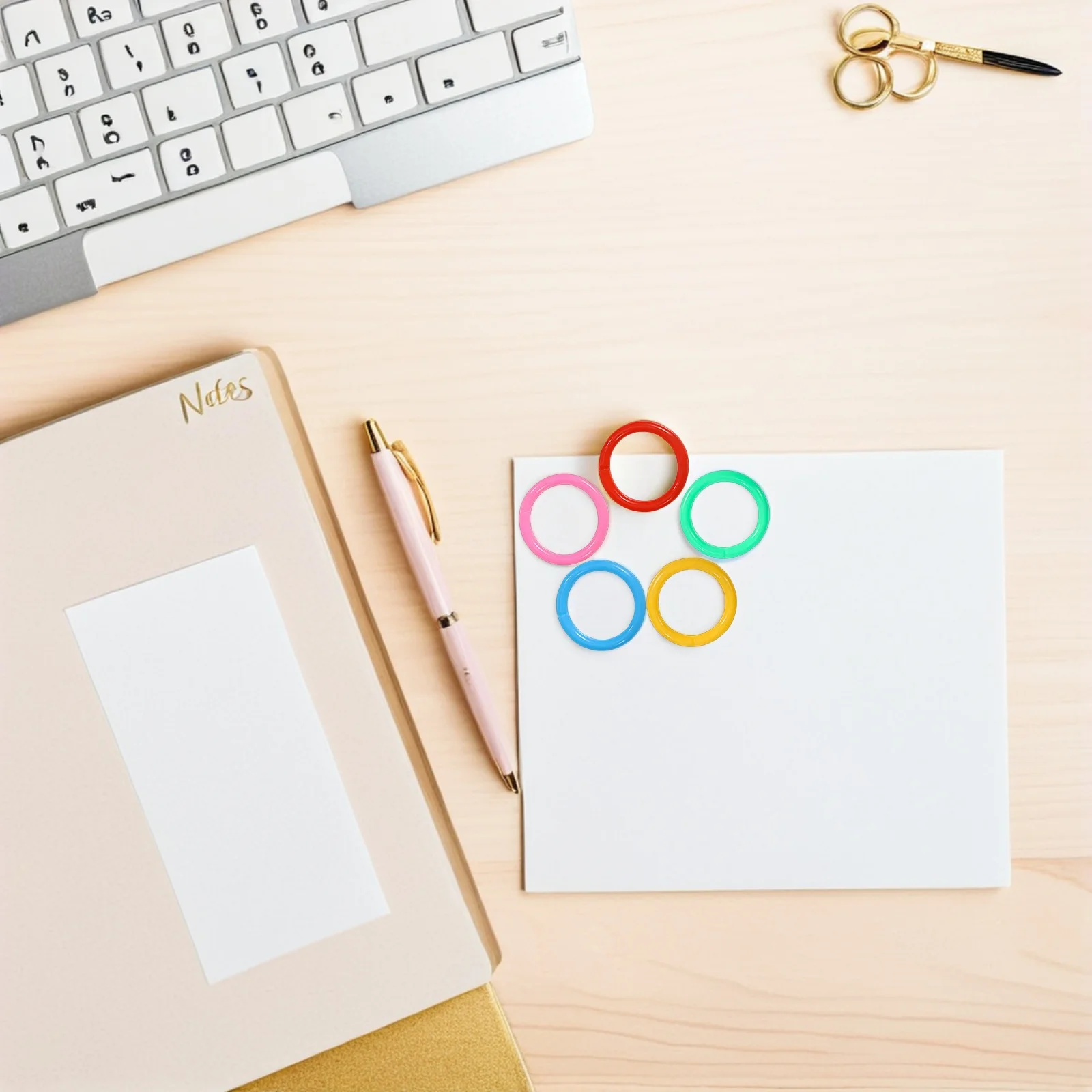 

350 Pcs Binder Ring Colored Loose-leaf Rings Colorful Multicolor Plastic Book Binding Discs